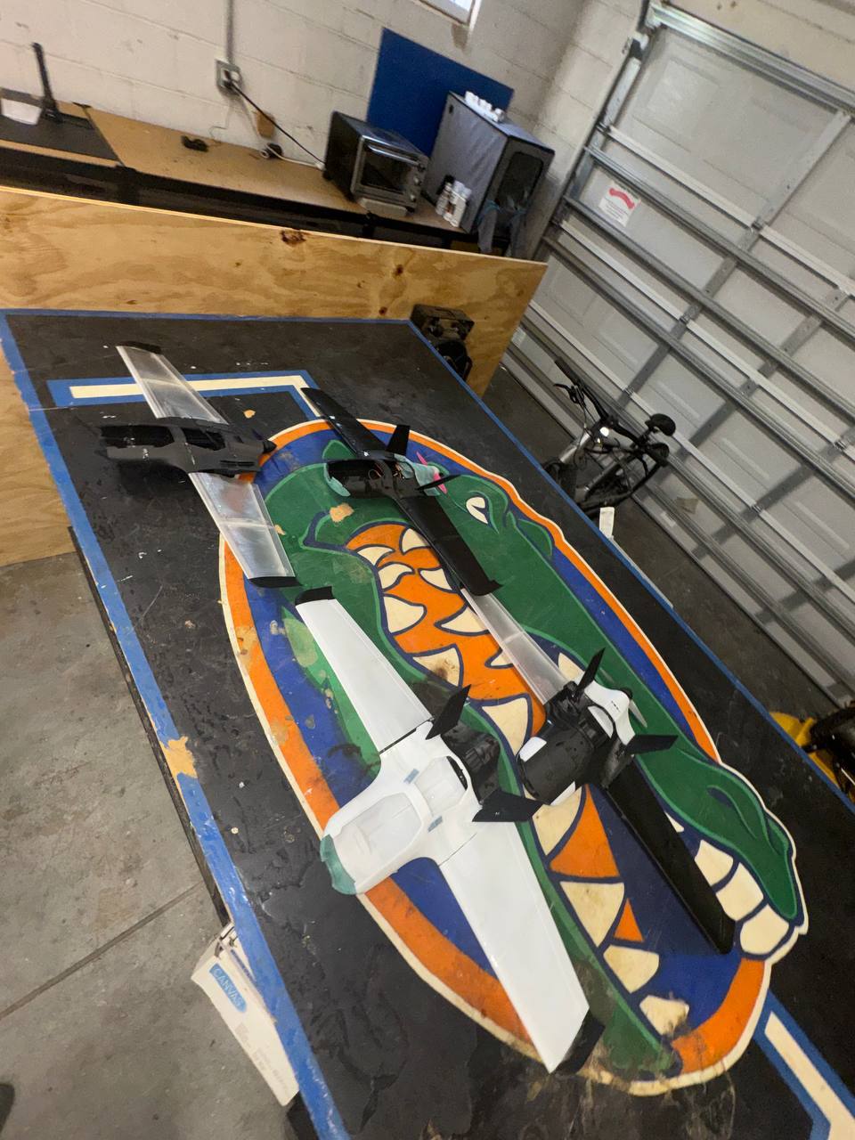 Custom fixed-wing drones on the UF Gators workbench