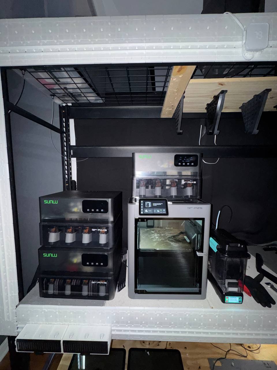 P2S with stacked SUNLU dryers and AMS units